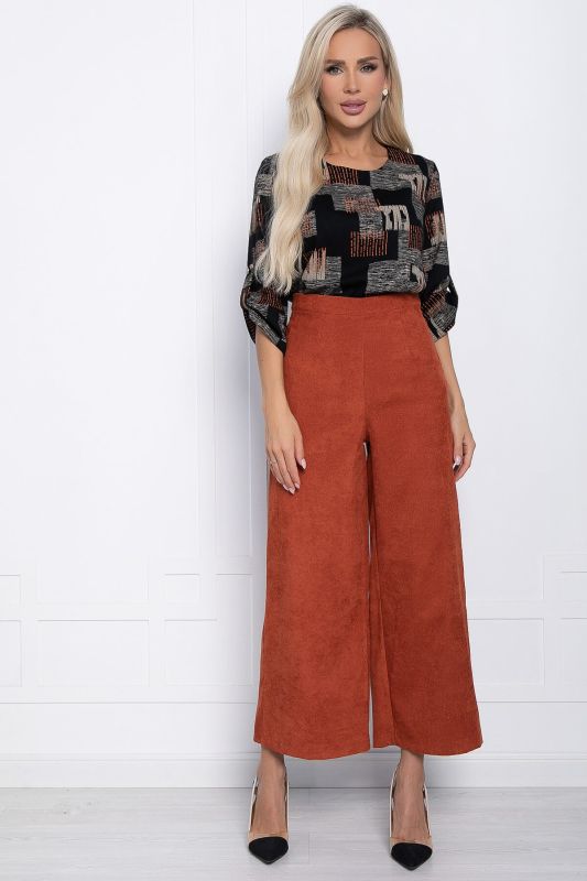 Jacqueline culottes (terracotta) B10994