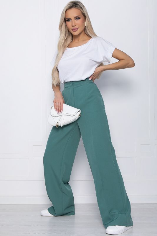 Palazzo trousers (mint) B8843