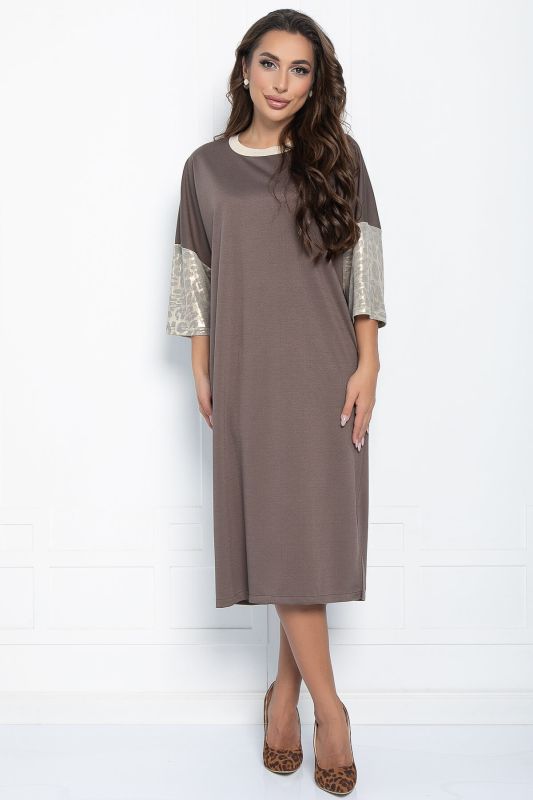 Dress Cozy chic (brown) P11147