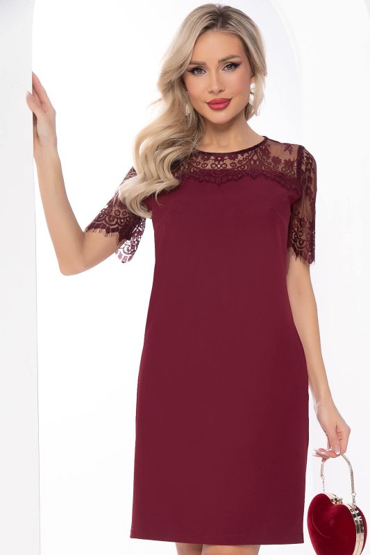 Dress "Lace passion" (Bordeaux) P7987