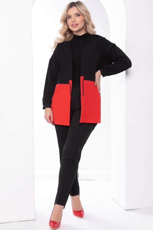 Suit "In style" (black/red) K8194