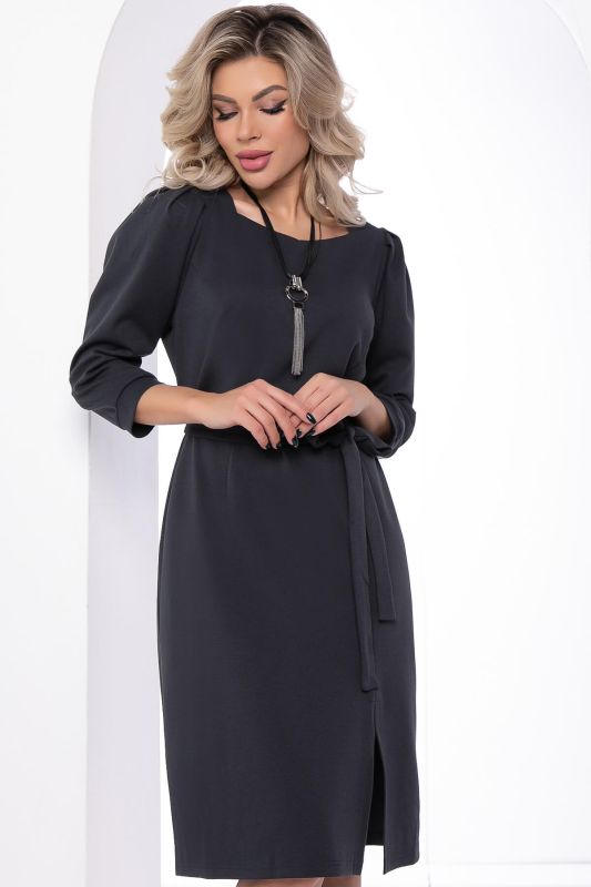 Dress "Style and shape" (graphite) P8642