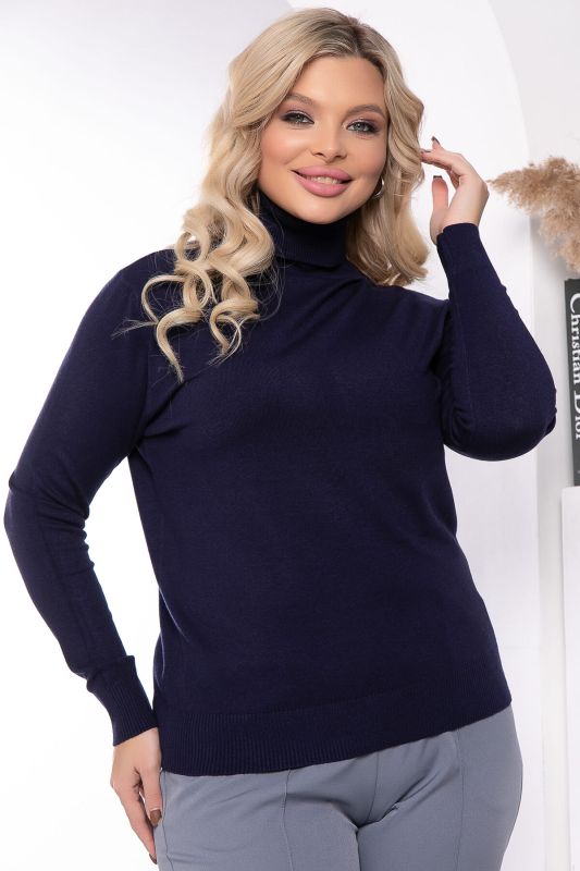 Turtleneck "Winter Story" (dark blue) B7887