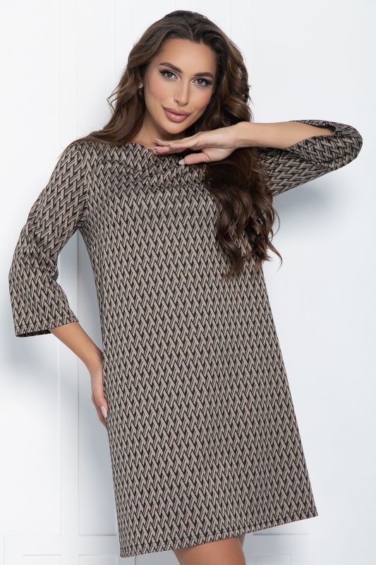 Elian dress (brown) P11019