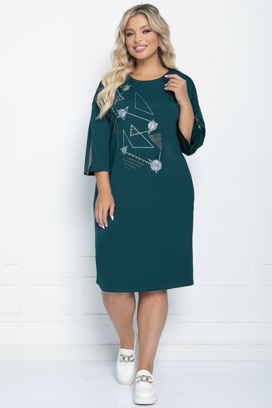 Dress Silvana (emerald) P11135