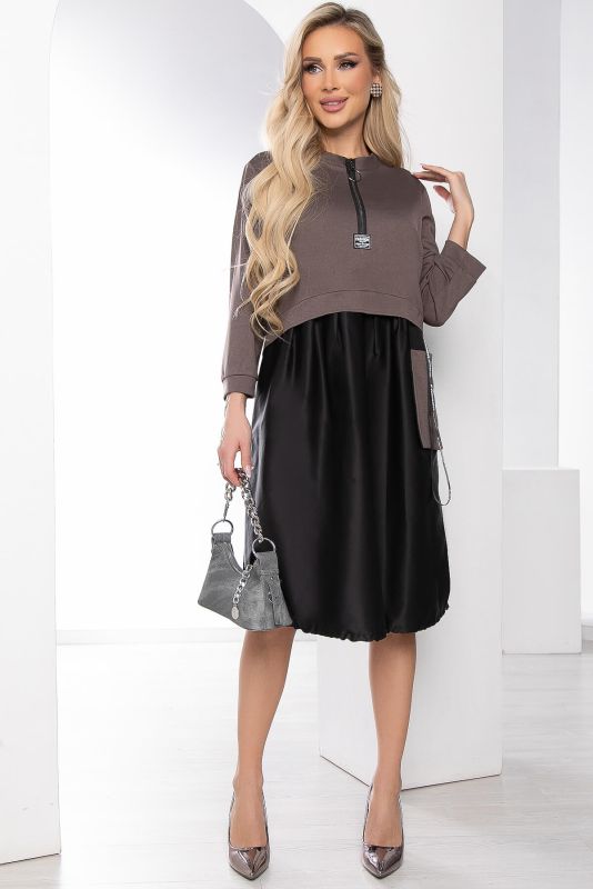 Dress Tair (coffee) P11026