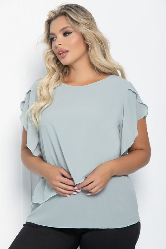 Blouse Magnolia (gray-blue) B11052