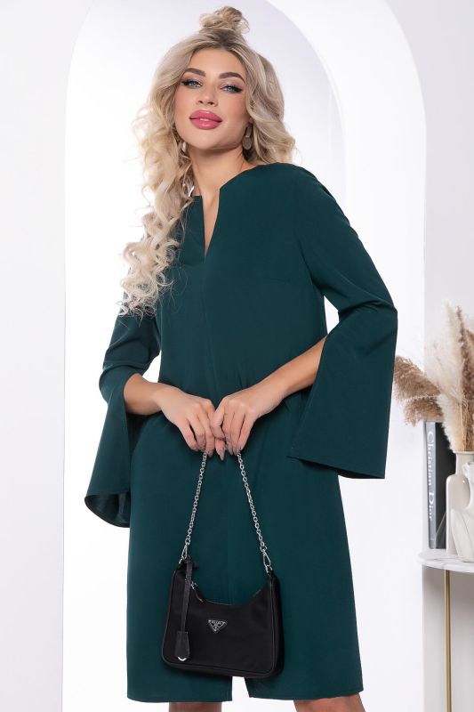 Dress "Elegant person" (emerald) P7876