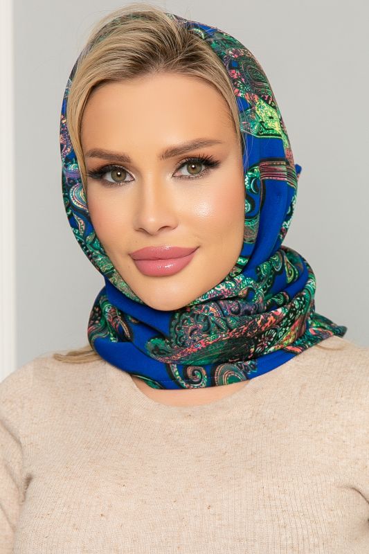 Headscarf with turn-up (India) KP06