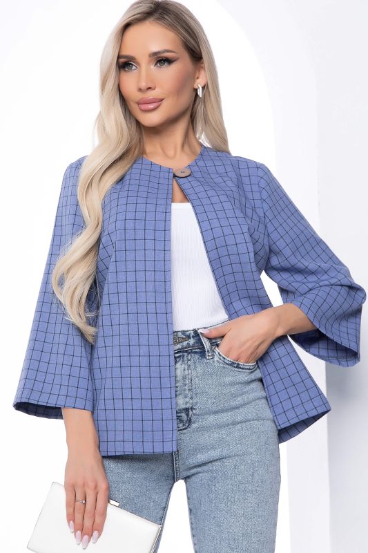 Jacket "Paulita" (blue/check) B8765