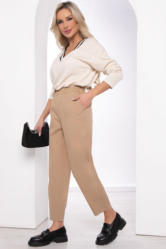 Banana trousers "More than style" (beige) B8433