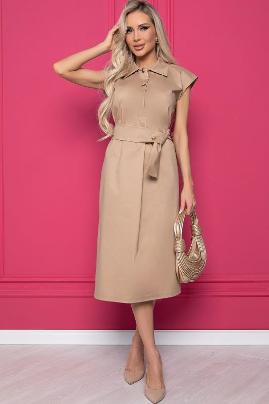 Dress "Nuances of style" (beige) P8752