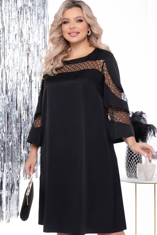 Dress "Luxurious exit" (black/gold) P8037