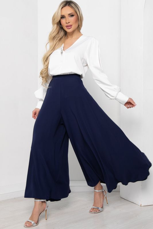 Trousers "Camellia" (blue) B8531