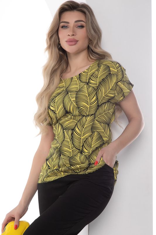 Blouse "Pretty Woman" (yellow) B10008