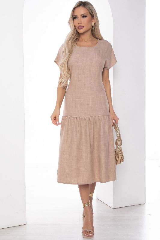 Dress "Eva" (beige) P10010