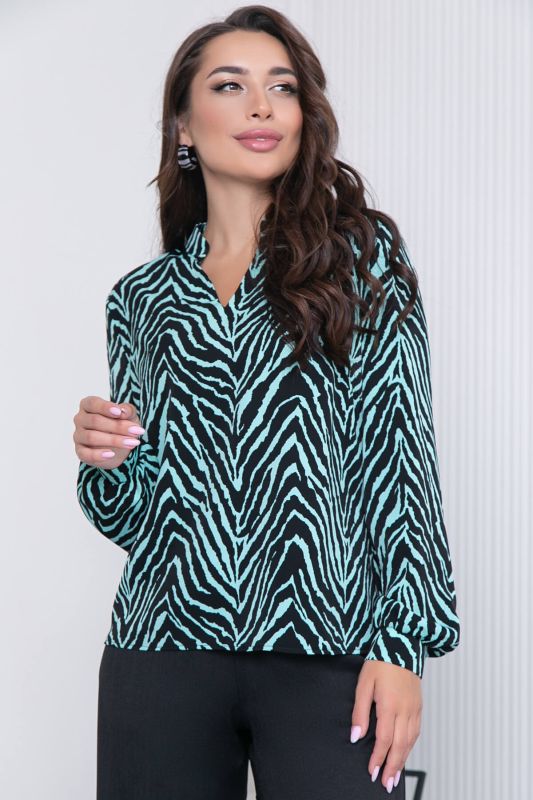 Blouse "Mikaela" (turquoise) B7082